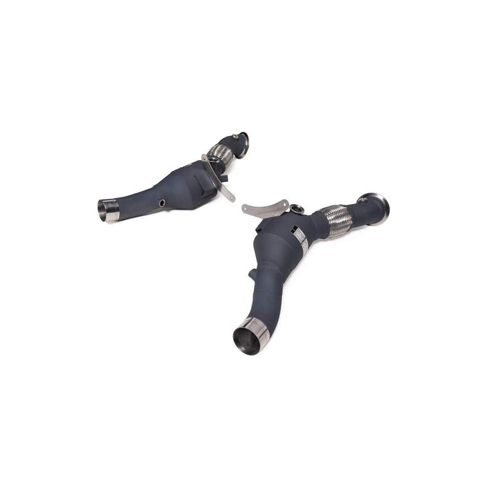 Armytrix Ceramic Coated Sport cat Down-Pipe with 200 cpsi catalytic converter for Ferrari F8 Tributo (2019-Present) - FF8T1-CDC