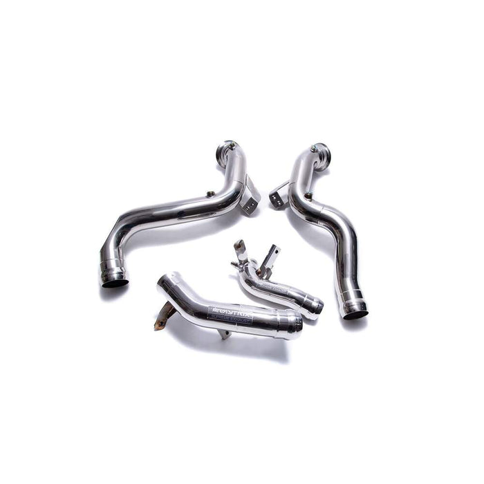 Armytrix De-catted down pipe with cat simulator + Secondary down pipe for Mercedes-AMG GT 63 4 Door Coupe OPF/Non-OPF(2018-Present) - MB136-DD