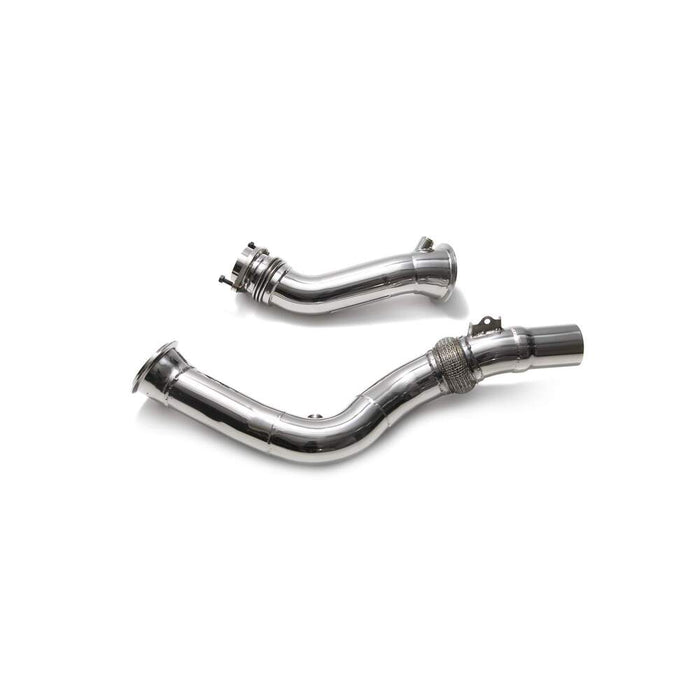 Armytrix High-flow performance de-catted down pipe with cat simulator for BMW F87 M2 Competition (2019-2022) - BMF8M-DD