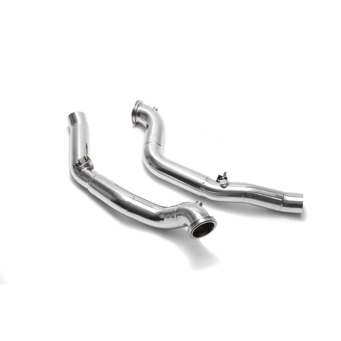Armytrix High-flow performance de-catted down pipe with cat simulator for Maserati Ghibli (2013-2018) - MG572-DD