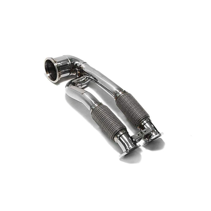 Armytrix High-flow Performance De-catted Main Down Pipe With Cat Simulator for Audi RS3 8V Sportback (2015-2016) - AU8VR-ADD