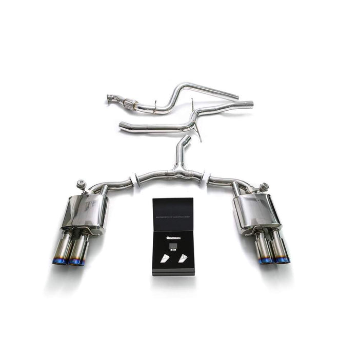 Armytrix Valvetronic Exhaust System for Audi A4 B9 2.0 TFSI Sedan/Avant (2WD) (2016-Present) - AU942-QS11C