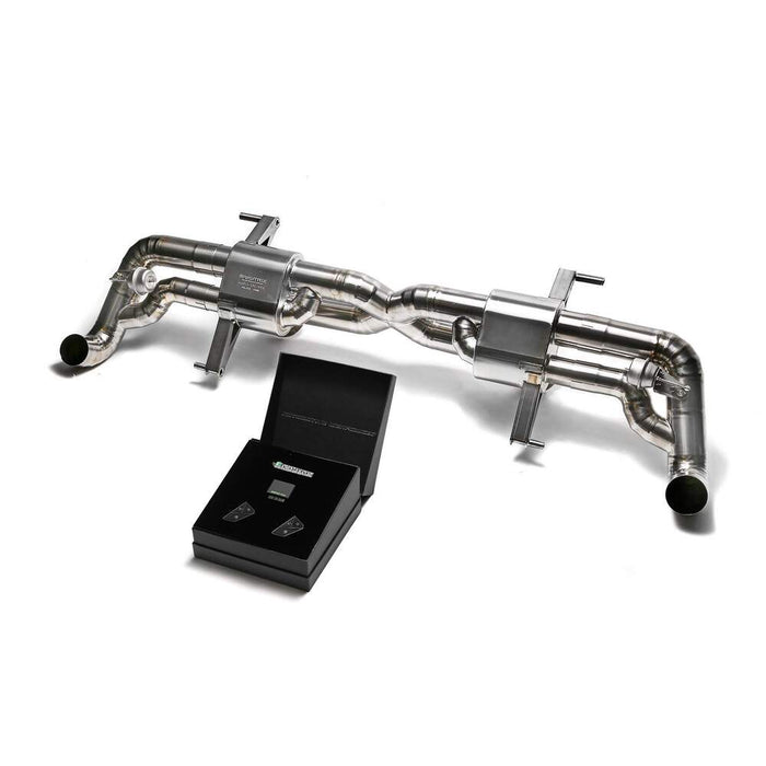 Armytrix X-pipe mufflers + Valvetronic tail pipe section +Wireless remote control kits for Audi R8 MKI Facelift V10 5.2 FSI Coupe/Spider (2013-2015) - AUR12-C