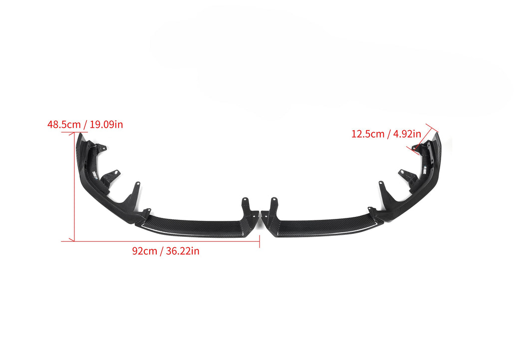 MP Style Pre-Preg Carbon Fibre Front Splitter for BMW G60 5 Series & i5 24-Present