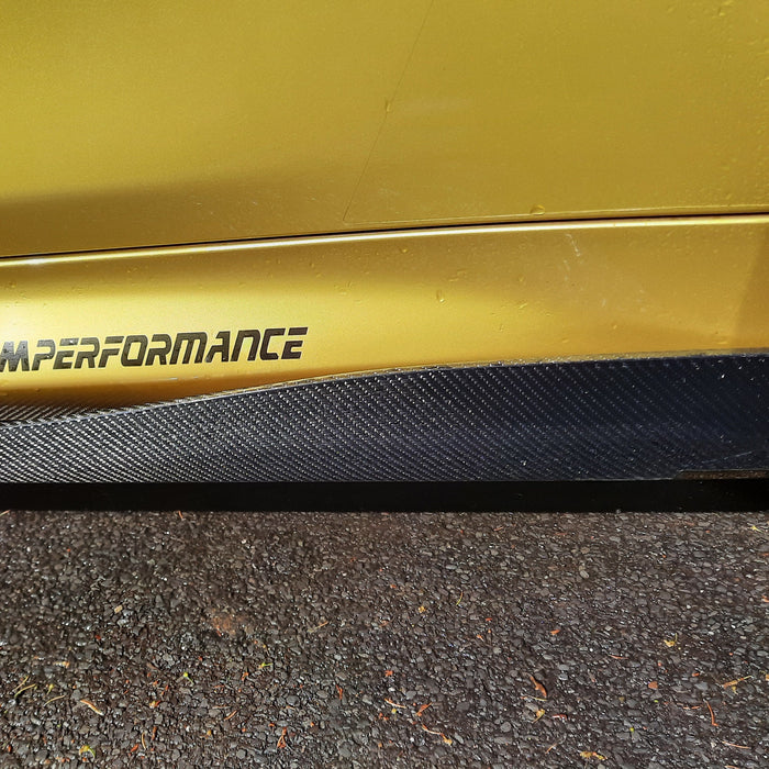 AP Style Carbon Fibre Side Skirts Extension for BMW F82 F83 M4 14-20