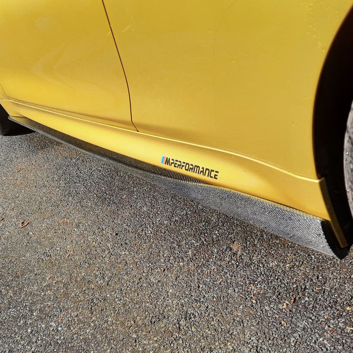 AP Style Carbon Fibre Side Skirts Extension for BMW F82 F83 M4 14-20