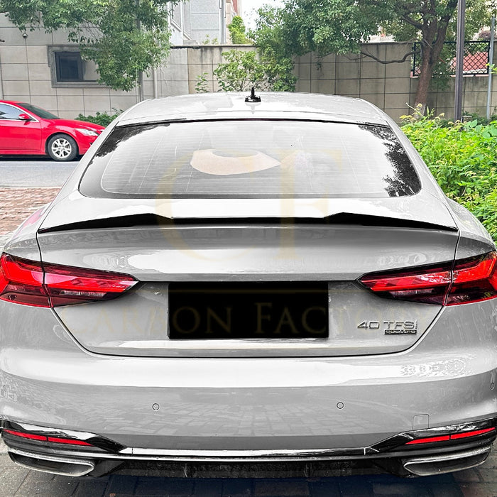 V Style Gloss Black Boot Spoiler for Audi B9 A5 S5 RS5 17-24