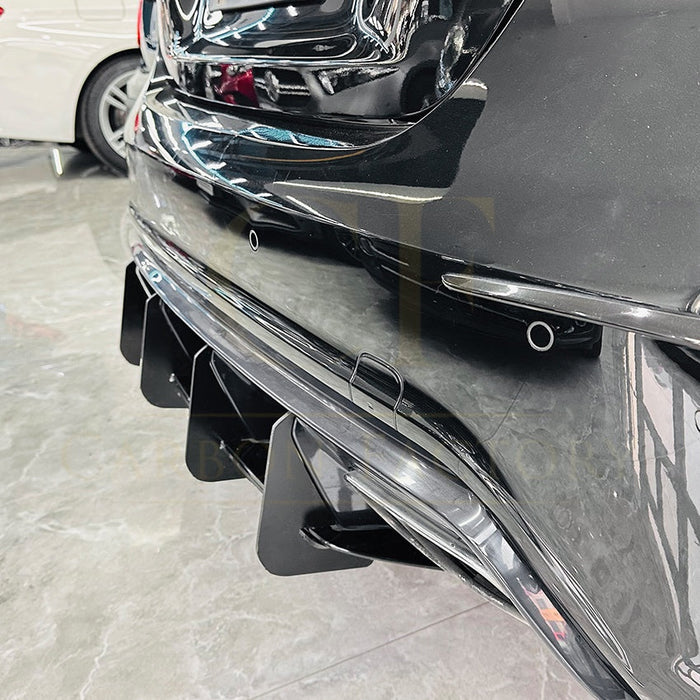 V Style Gloss Black Rear Diffuser for Mercedes Benz W176 A45 13-18