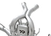 Yonristic McLaren 570 extended X-pipe exhaust - mandrel-bent piping detail