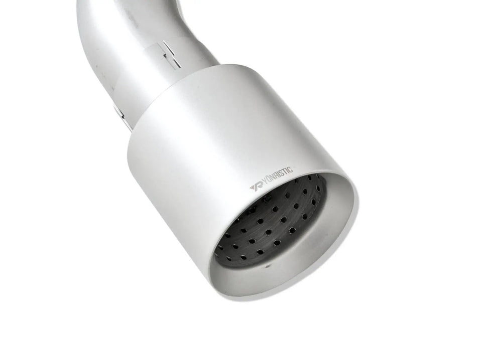 Yonristic McLaren 570 extended X-pipe exhaust - valve section detail