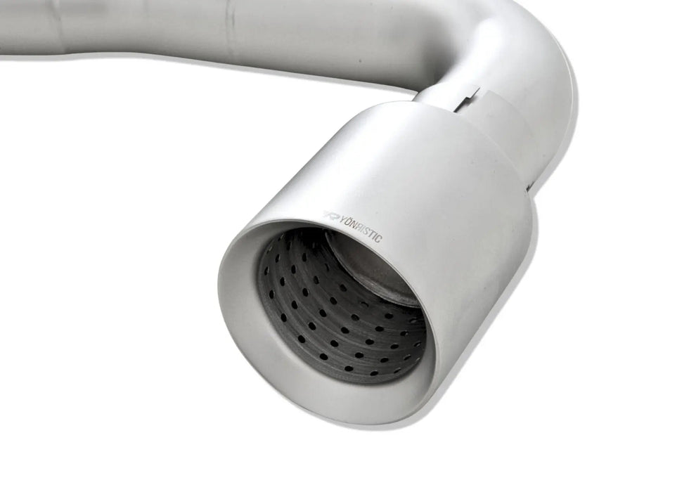 Yonristic McLaren 570 extended X-pipe exhaust - fitted view