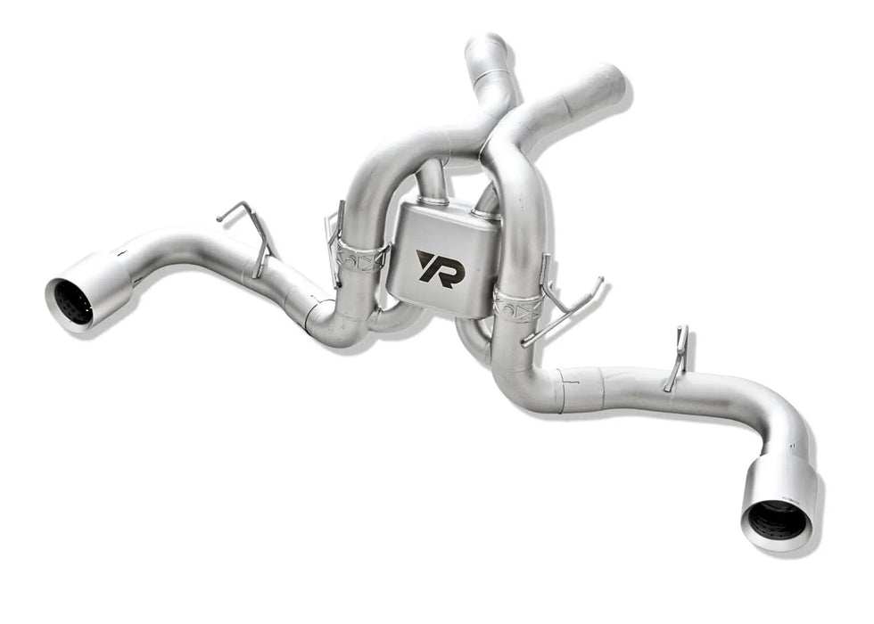Yonristic McLaren 570 extended X-pipe exhaust - TIG welded construction detail