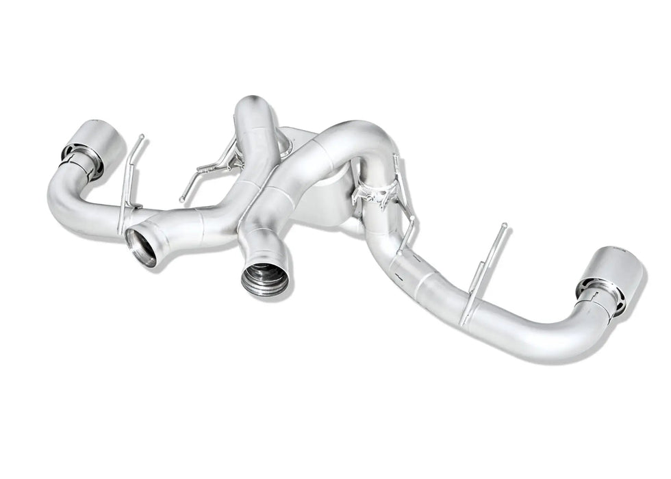 Yonristic McLaren 570 extended X-pipe exhaust - extended crossover section detail