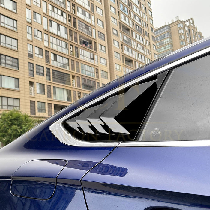 Gloss Black Window Louver Vents for Audi B9 A5 S Line & S5 Sportback 17-24