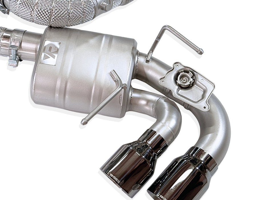 Yonristic VANTA Edition X-pipe exhaust for the Corvette C8 - lifestyle view
