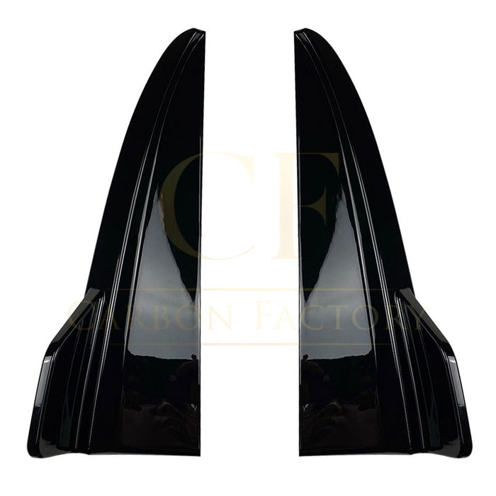 Gloss Black Rear Bumper Spats for Mercedes Benz W205 C Class Saloon 15-21