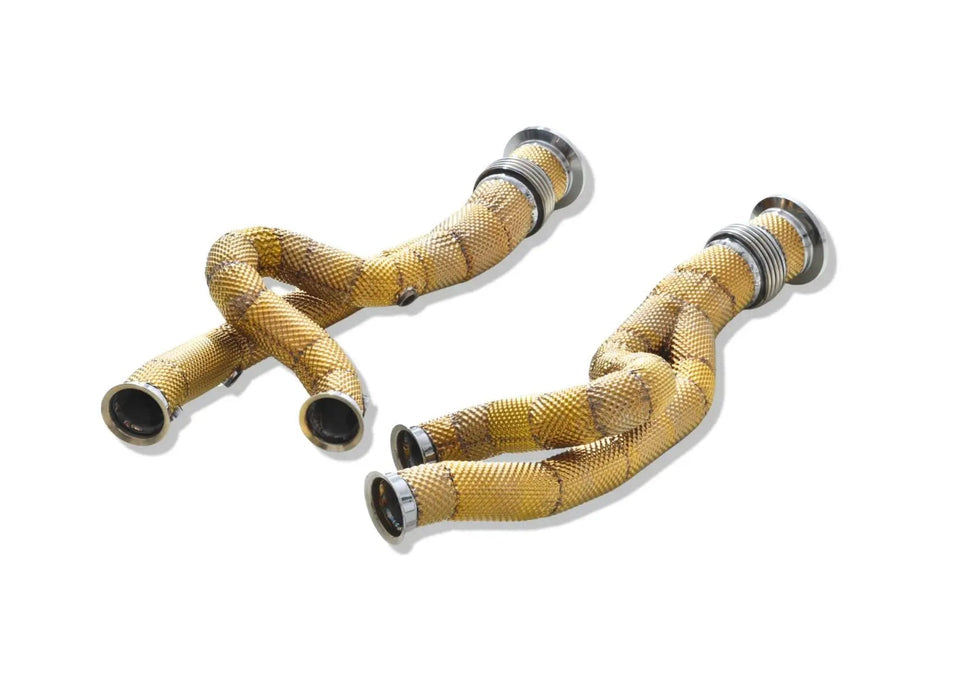 Yonristic Revuelto F1 valved exhaust package - header equal-length layout