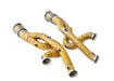 Yonristic Revuelto F1 valved exhaust package - header set with gold heat shielding
