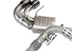 Yonristic VANTA Edition X-pipe exhaust for the Corvette C8 - underside fitted view