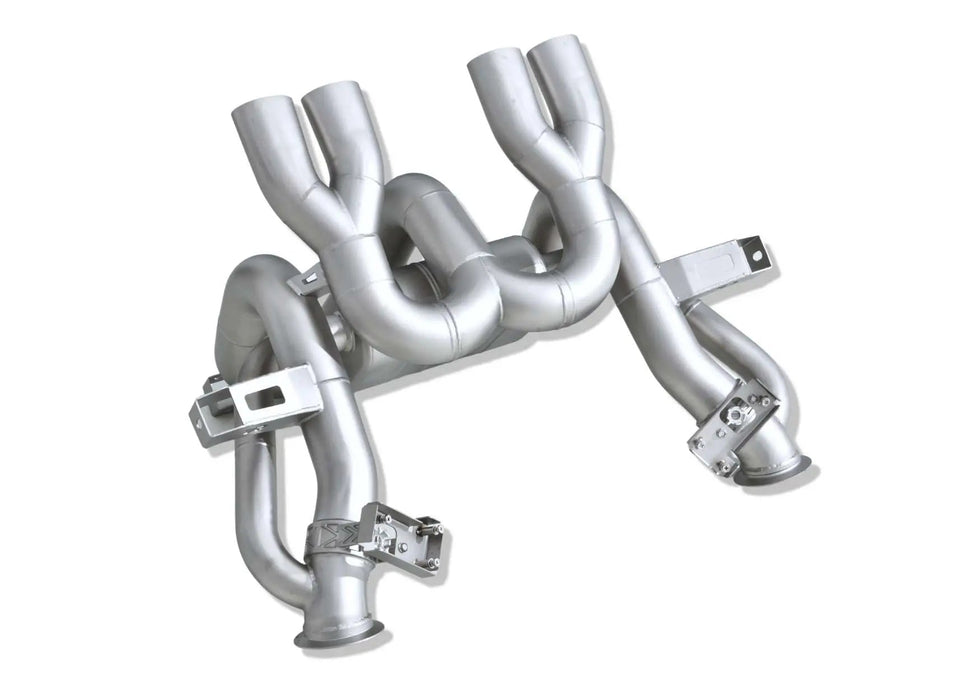 Yonristic Revuelto F1 valved exhaust package - angled system view