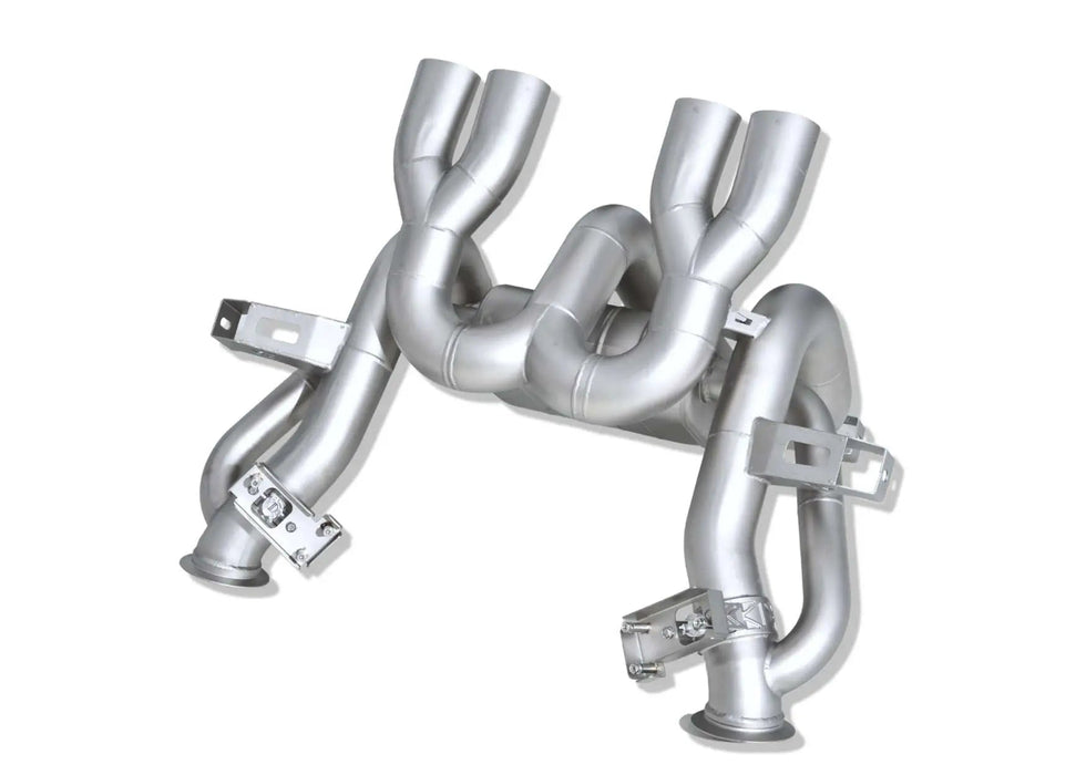 Yonristic Revuelto F1 valved exhaust package - hanger and bracket detail