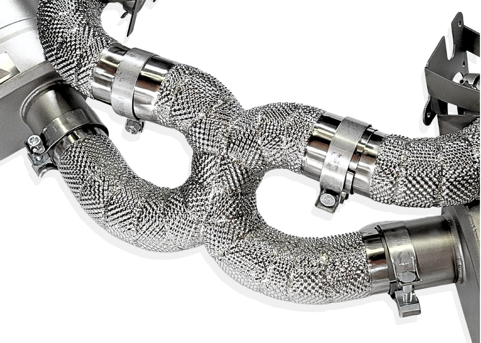 Yonristic VANTA Edition X-pipe exhaust for the Corvette C8 - finished installation
