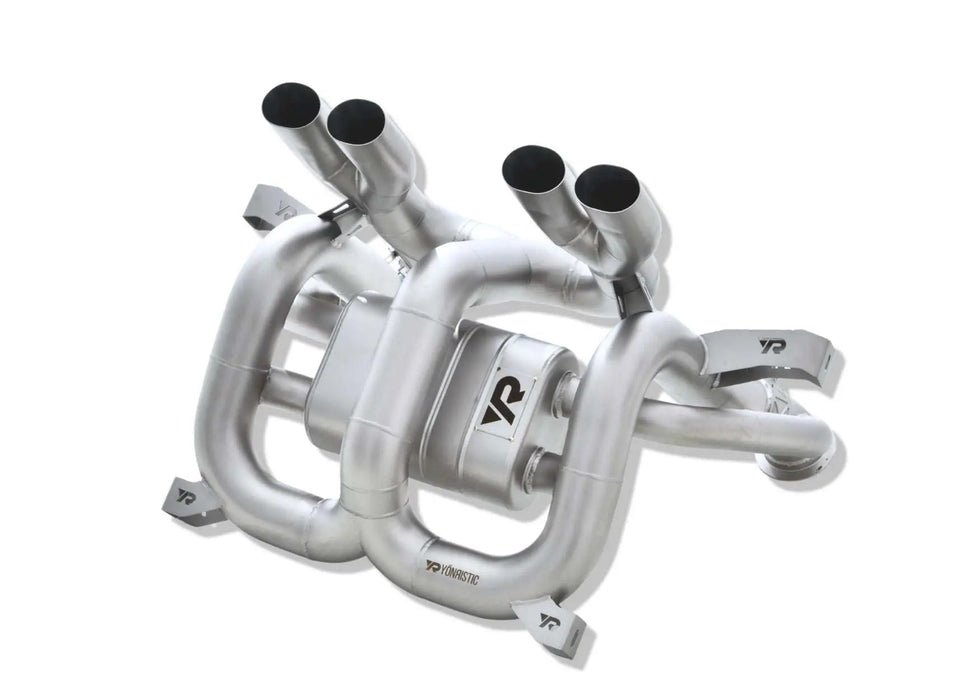 Yonristic Revuelto F1 valved exhaust package - catback section detail