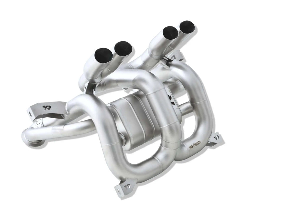Yonristic Revuelto F1 valved exhaust package - system layout view