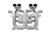 Yonristic Revuelto F1 valved exhaust package - full one-piece catback system laid out