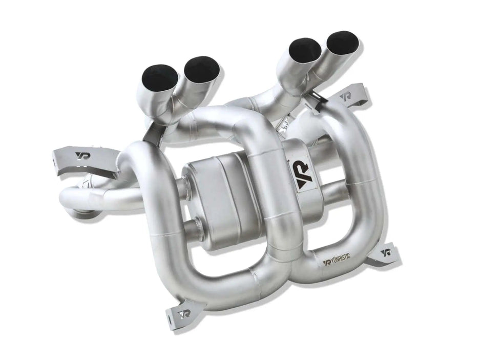 Yonristic Revuelto F1 valved exhaust package - exhaust tip detail