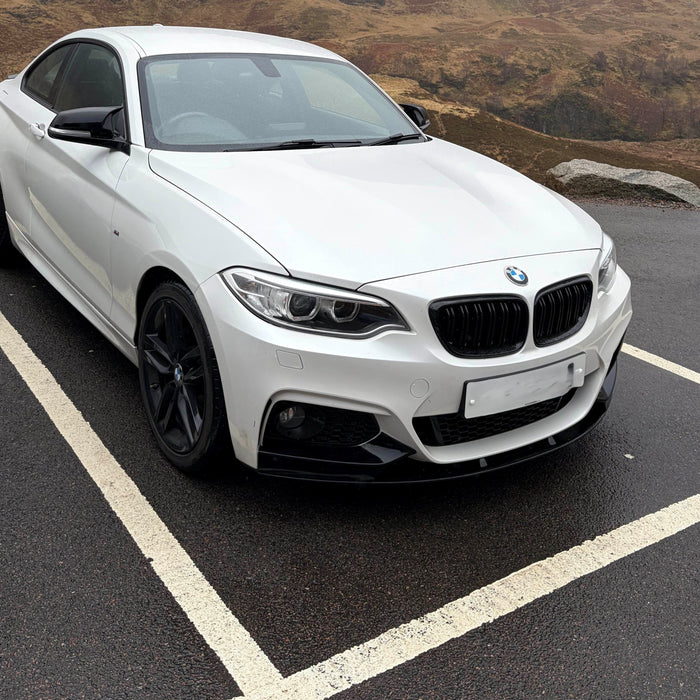 MP Style Gloss Black Front Splitter for BMW F22 2 Series M Sport 14-Present