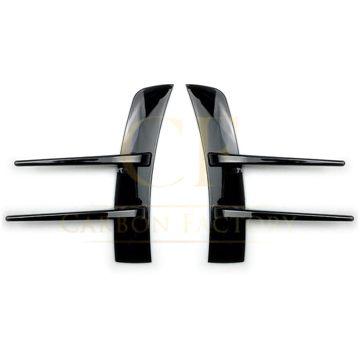Type 2 Gloss Black Front Canards for Mercedes Benz W177 A Class AMG & A35 18-22