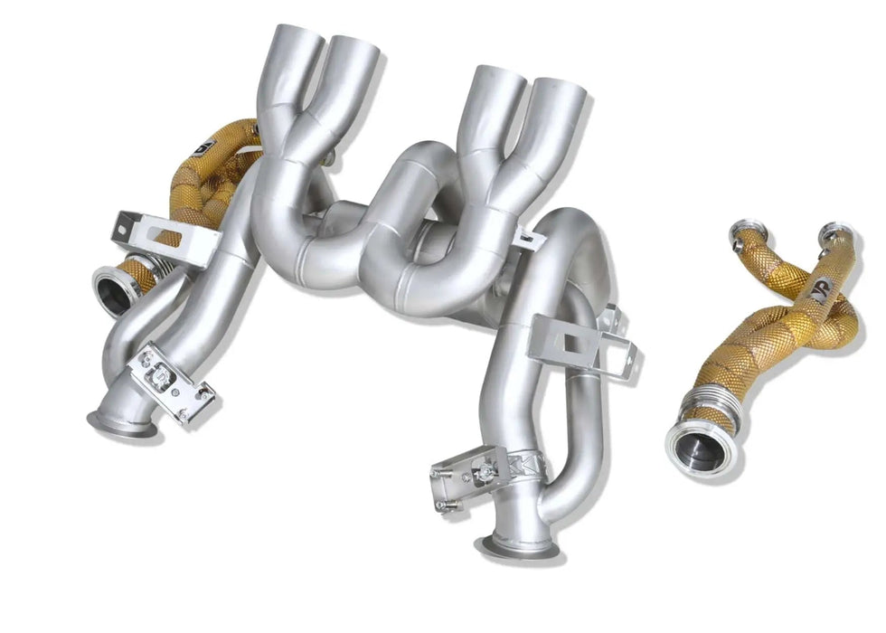 Yonristic Revuelto F1 valved exhaust package - muffler chamber detail