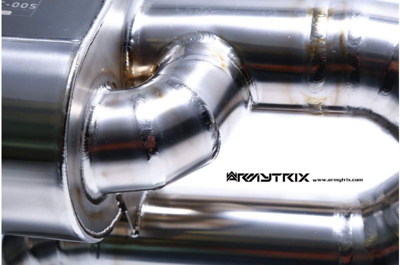 Silencieux Armytrix en acier inoxydable en forme de X + section de tuyau d'échappement Valvetronic + kits de télécommande sans fil pour Audi R8 MKI V10 5.2 FSI Coupé / Spider (2009-2012)