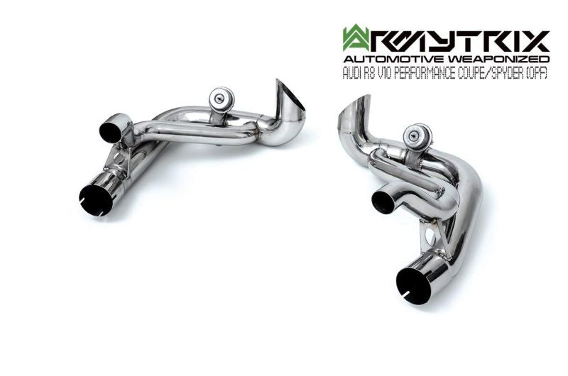 Silencieux Armytrix X-pipe + Adaptateurs de silencieux Valvetronic + Kits de télécommande sans fil (OWRC) pour Audi R8 MKII V10 Performance Coupé/Spyder OPF (2019-Présent)
