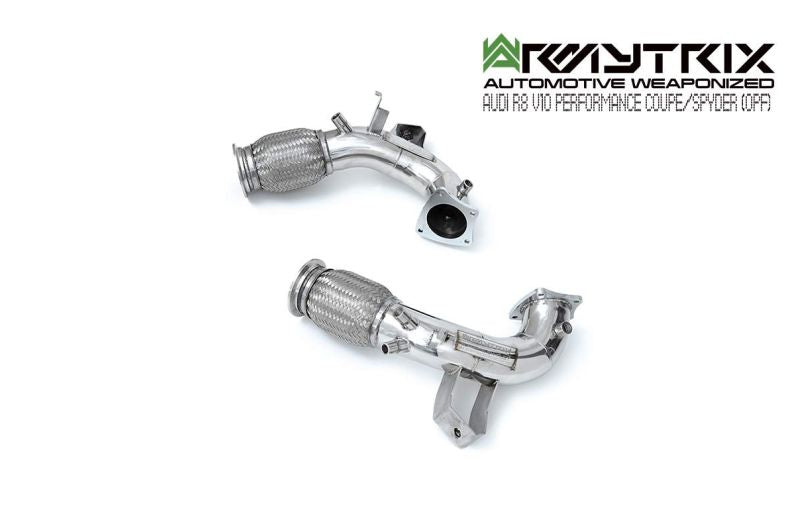 Silencieux Armytrix X-pipe + Adaptateurs de silencieux Valvetronic + Kits de télécommande sans fil (OWRC) pour Audi R8 MKII V10 Performance Coupé/Spyder OPF (2019-Présent)