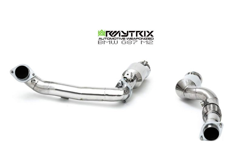 BMW G87 M2 Titanium (2023-Present) - Titanium Series OPF-Delete Single-Tube Front Pipe + Mid Pipe + Valvetronic Mufflers + Quad Titanium Tips - Armytrix Exhausts