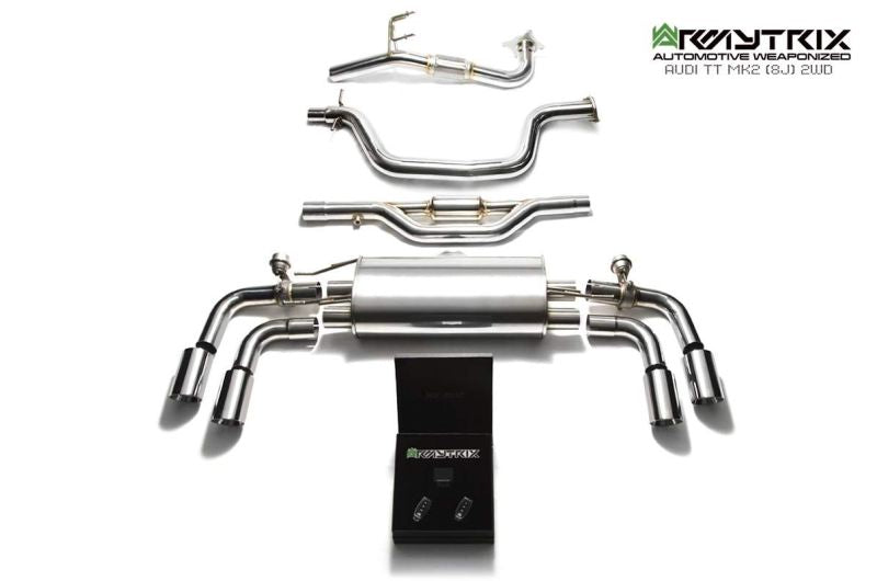 Audi TT 8J MK2 2WD 1.8/2.0 TFSI Coupe (2006-2014) - Valvetronic Exhaust System - Armytrix Exhausts