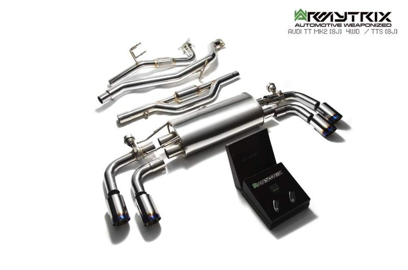 Audi TT 8J MK2 1.8 2.0 TFSI Quattro Coupe (2006-2014) - Valvetronic Exhaust System - Armytrix Exhausts