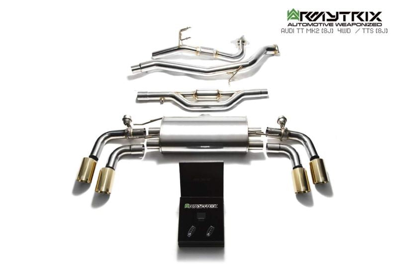 Audi TT 8J MK2 1.8 2.0 TFSI Quattro Coupe (2006-2014) - Valvetronic Exhaust System - Armytrix Exhausts