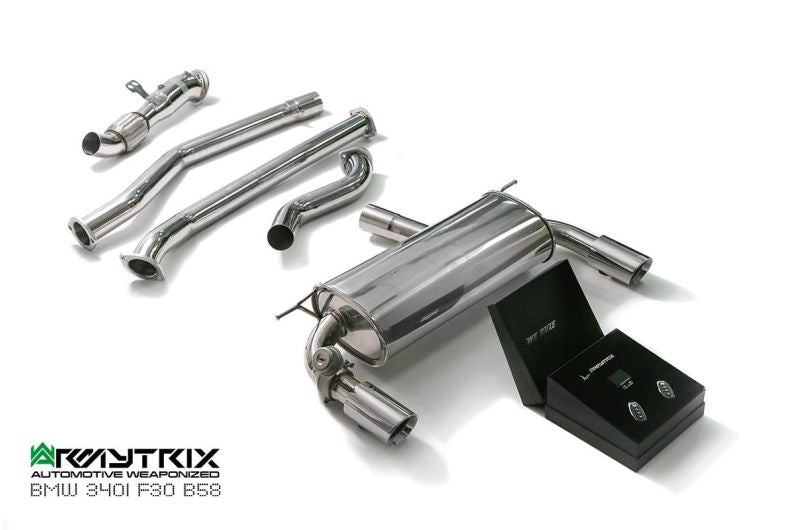 Système d'échappement Armytrix Valvetronic pour BMW F30/F31 340i (B58B30) Non-OPF (2016-présent)