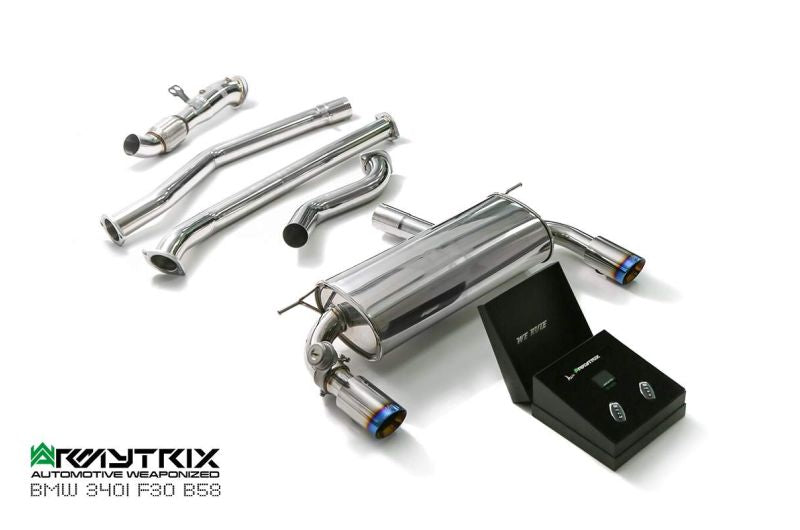 Système d'échappement Armytrix Valvetronic pour BMW F30/F31 340i (B58B30) Non-OPF (2016-présent)