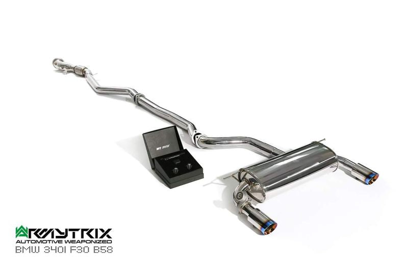 Système d'échappement Armytrix Valvetronic pour BMW F30/F31 340i (B58B30) Non-OPF (2016-présent)