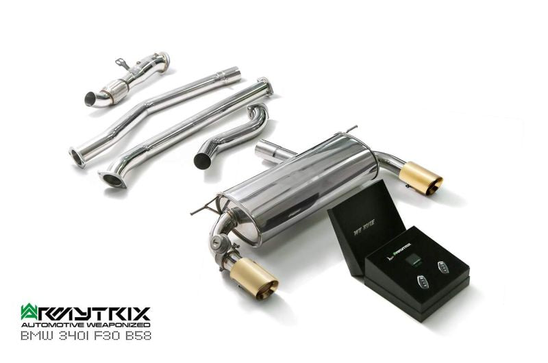 Système d'échappement Armytrix Valvetronic pour BMW F30/F31 340i (B58B30) Non-OPF (2016-présent)