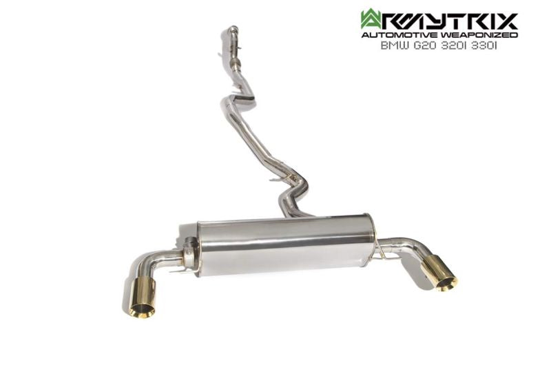 Système d'échappement Armytrix Valvetronic pour BMW G20 320/330 B46 Non-OPF (2019-présent)