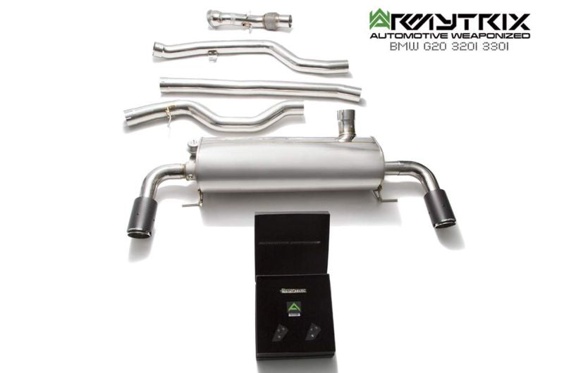 Système d'échappement Armytrix Valvetronic pour BMW G20 320/330 B46 Non-OPF (2019-présent)