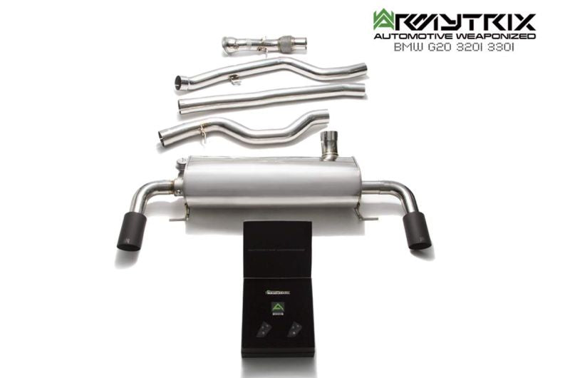 Système d'échappement Armytrix Valvetronic pour BMW G20 320/330 B46 Non-OPF (2019-présent)