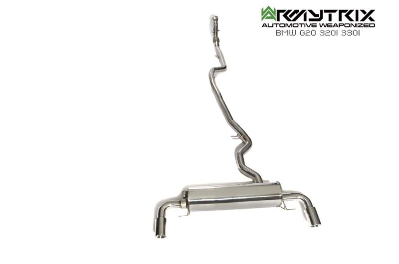 Système d'échappement Armytrix Valvetronic pour BMW G20 320/330 B46 Non-OPF (2019-présent)