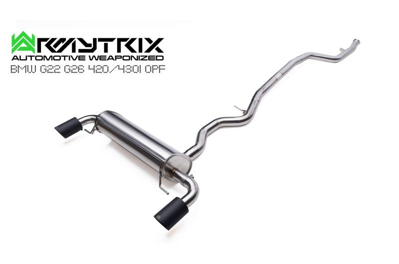 BMW G22 430 B48D OPF (2021-Present) valvetronic exhaust system - Armytrix Exhausts