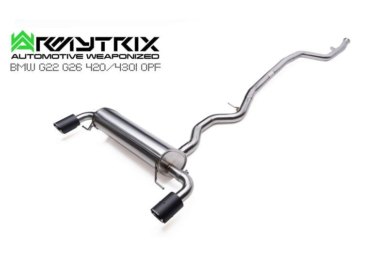BMW G22 430 B48D OPF (2021-Present) valvetronic exhaust system - Armytrix Exhausts